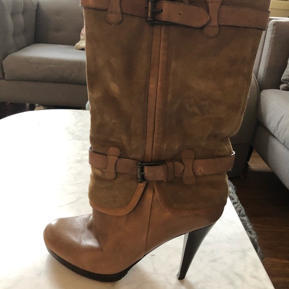 Nike Air Cole Haan Brown Leather Boots - Picture 3 of 11